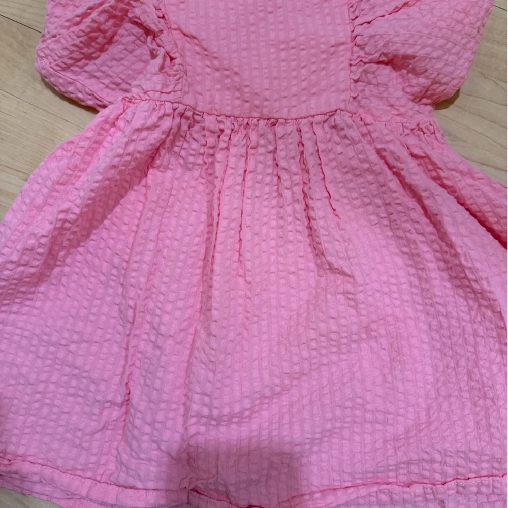 H&M Textured Pink Kids Dress